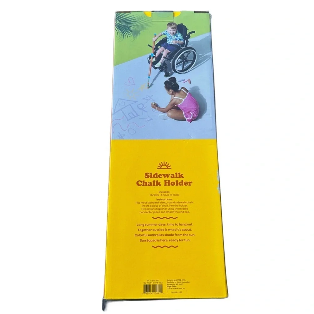 Orange and Green Chalk Holder for Creative Play